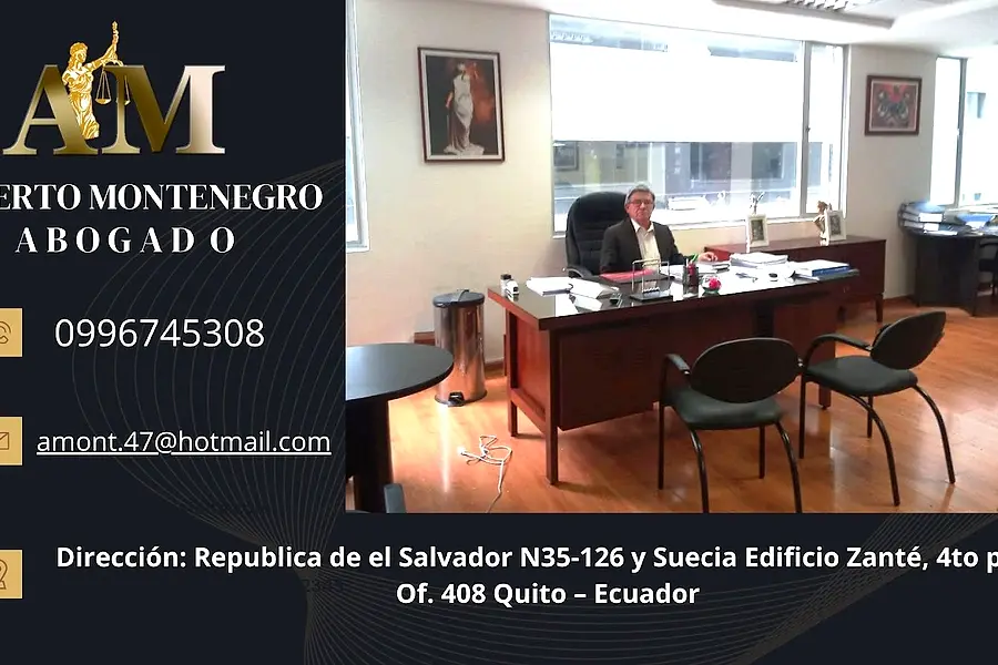 Dr. Alberto Montenegro, Abogado en Quito, Asesoría Legal, Tramites Judiciales, Estudio Jurídico — foto 2