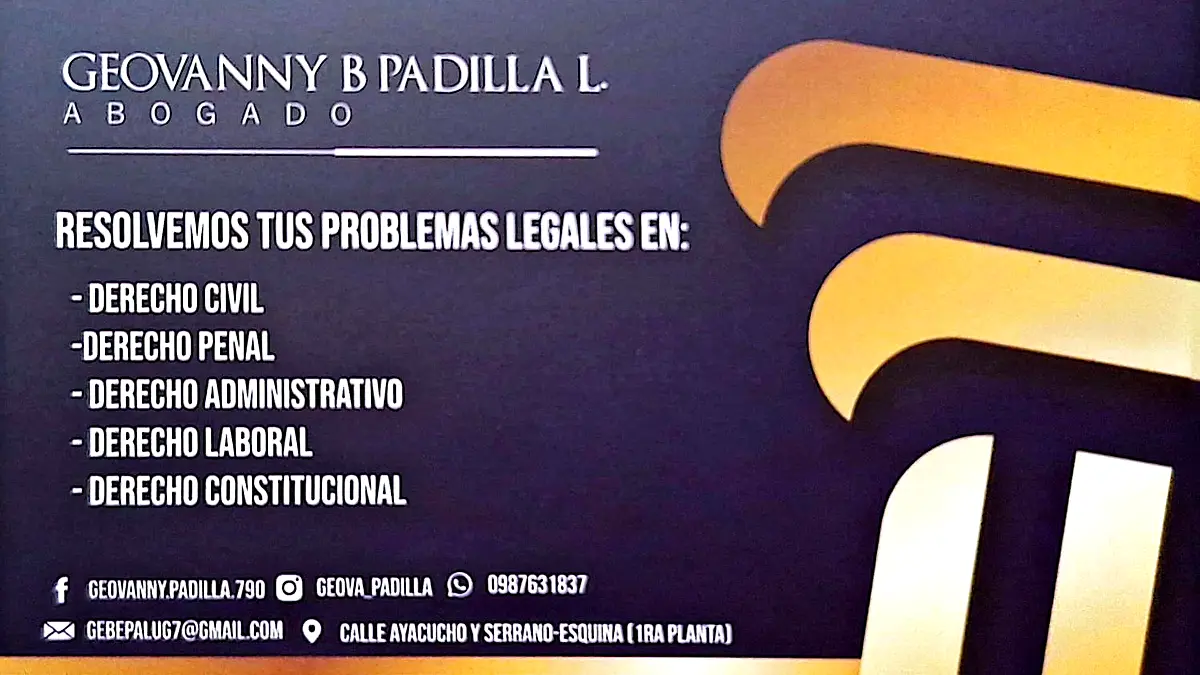 Consultorio Jurídico Abg. Giovanny Padilla